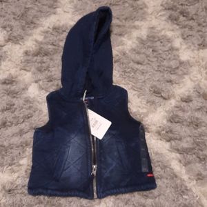 BNWT infant Denim and Cotton vest
